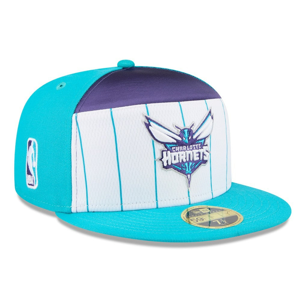 New Era Charlotte Hornets 2025 NBA Tip Off Split Panel 59FIFTY Fitted Hat
