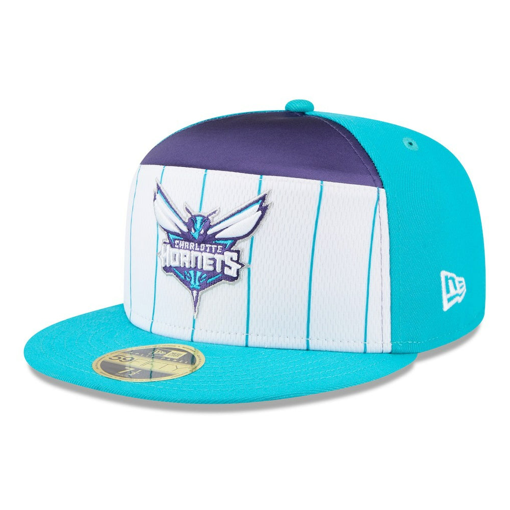 New Era Charlotte Hornets 2025 NBA Tip Off Split Panel 59FIFTY Fitted Hat