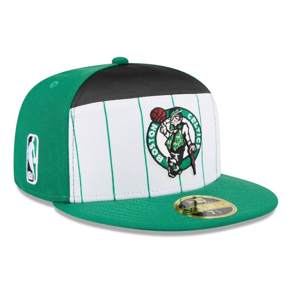New Era Boston Celtics 2025 NBA Tip Off Split Panel 59FIFTY Fitted Hat