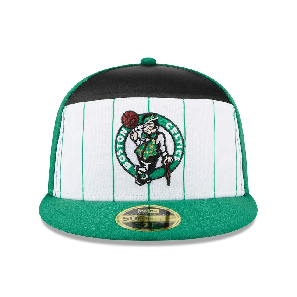New Era Boston Celtics 2025 NBA Tip Off Split Panel 59FIFTY Fitted Hat