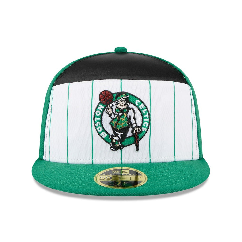 New Era Boston Celtics 2025 NBA Tip Off Split Panel 59FIFTY Fitted Hat