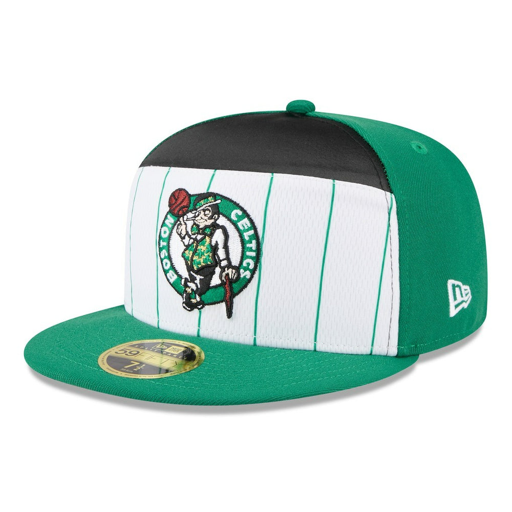 New Era Boston Celtics 2025 NBA Tip Off Split Panel 59FIFTY Fitted Hat