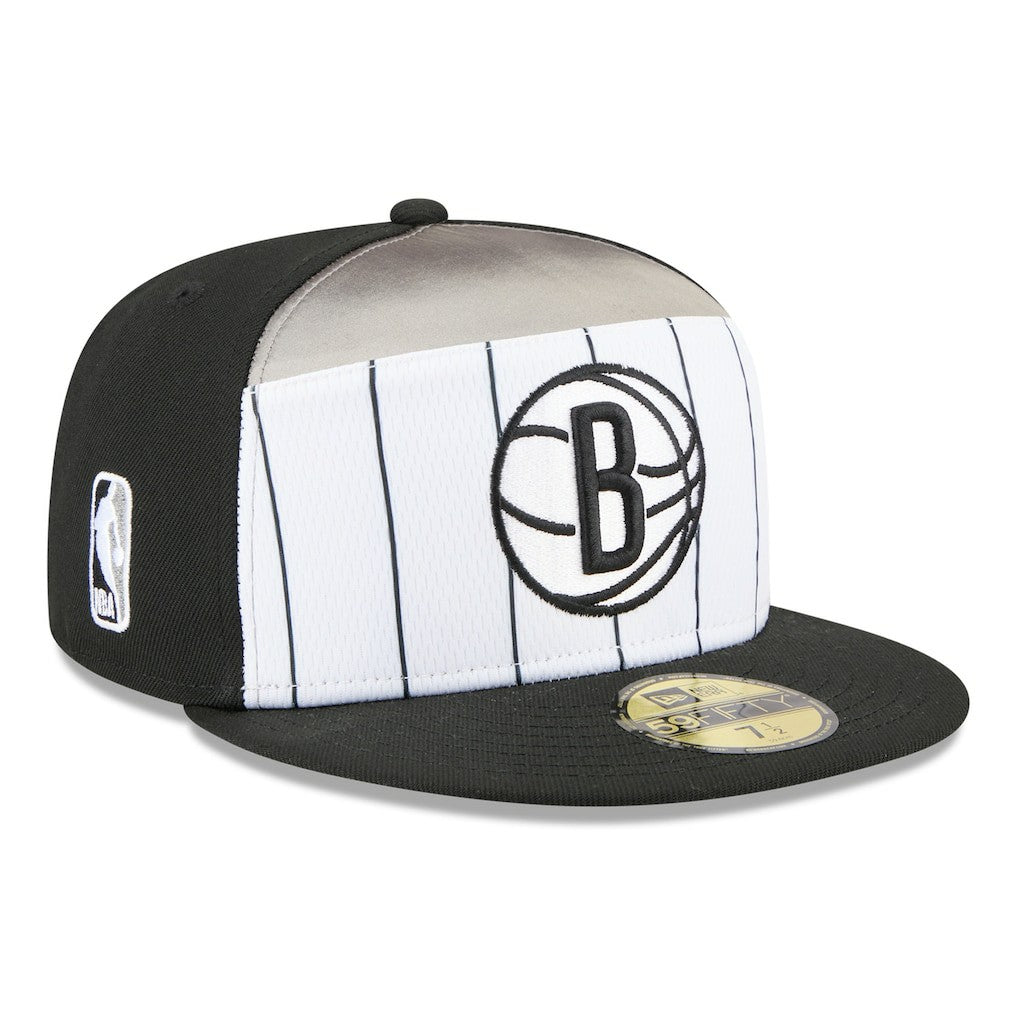 New Era Brooklyn Nets 2025 NBA Tip Off Split Panel 59FIFTY Fitted Hat