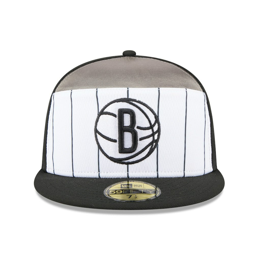 New Era Brooklyn Nets 2025 NBA Tip Off Split Panel 59FIFTY Fitted Hat