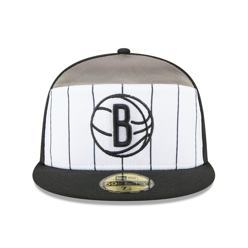 New Era Brooklyn Nets 2025 NBA Tip Off Split Panel 59FIFTY Fitted Hat