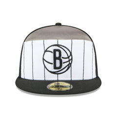 New Era Brooklyn Nets 2025 NBA Tip Off Split Panel 59FIFTY Fitted Hat