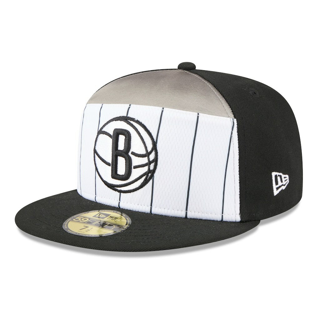 New Era Brooklyn Nets 2025 NBA Tip Off Split Panel 59FIFTY Fitted Hat