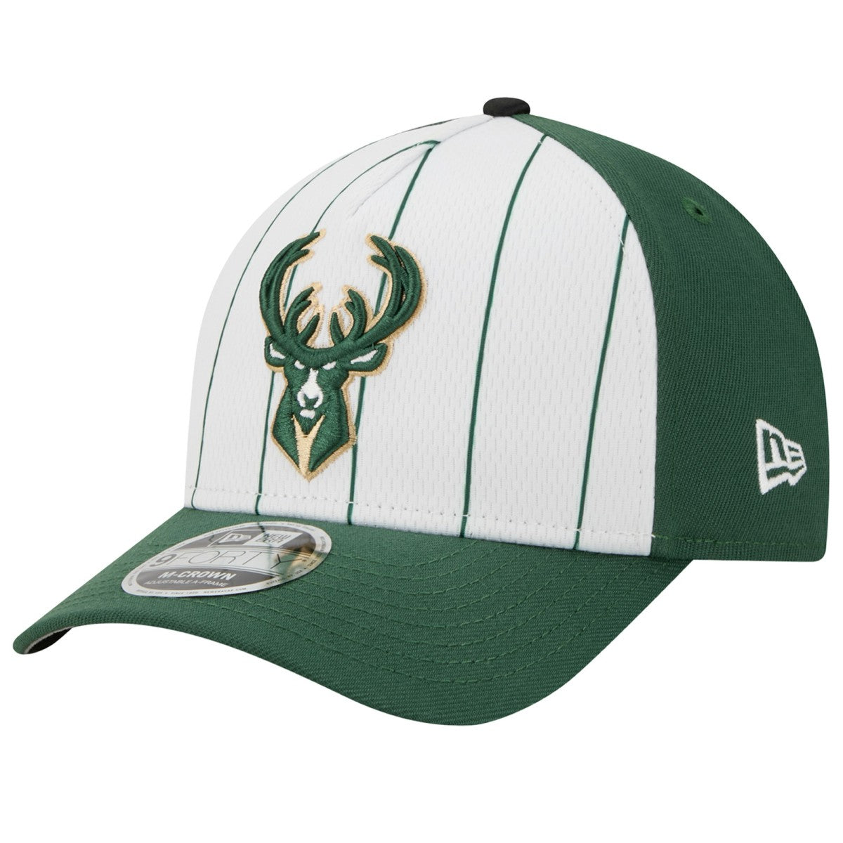 New Era Milwaukee Bucks 2025 NBA Tip Off M-Crown A-Frame 9FORTY Adjustable Hat