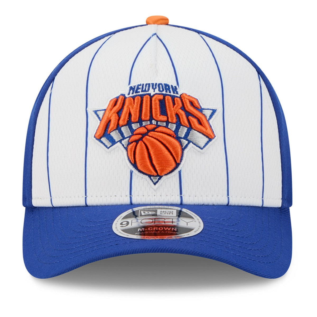 New Era New York Knicks 2025 NBA Tip Off M-Crown A-Frame 9FORTY Adjustable Hat