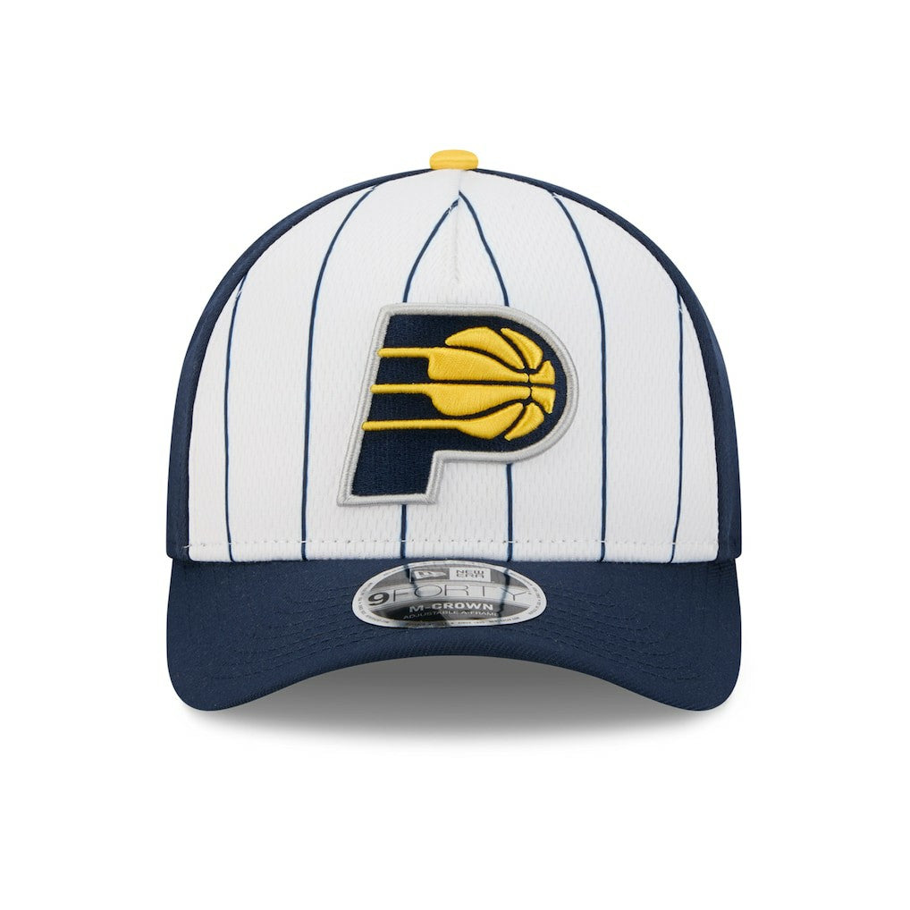 New Era Indiana Pacers 2025 NBA Tip Off M-Crown A-Frame 9FORTY Adjustable Hat