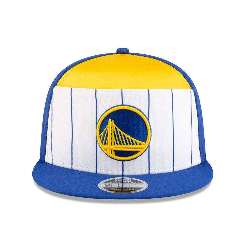 New Era Golden State Warriors 2025 NBA Tip Off Split Panel 9FIFTY Snapback Hat sale