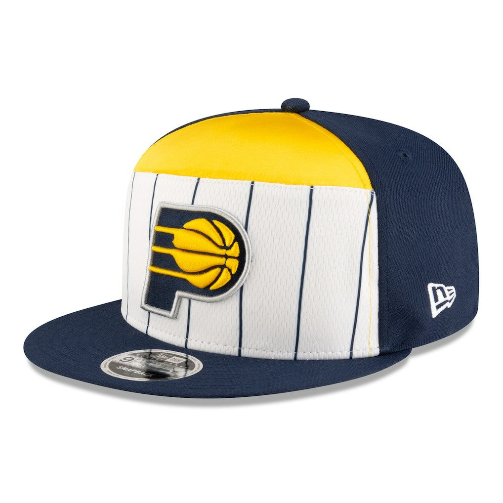 New Era Indiana Pacers 2025 NBA Tip Off Split Panel 9FIFTY Snapback Hat