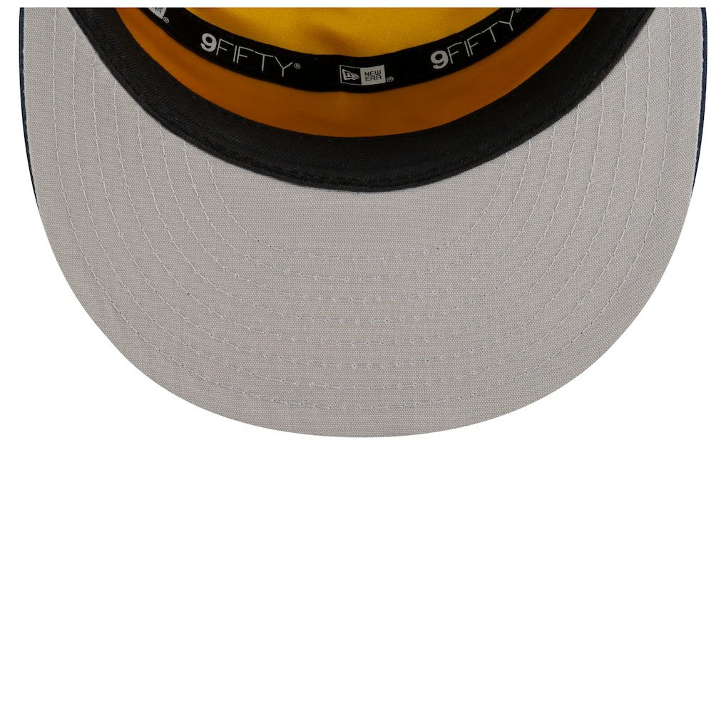 New Era Indiana Pacers 2025 NBA Tip Off Split Panel 9FIFTY Snapback Hat