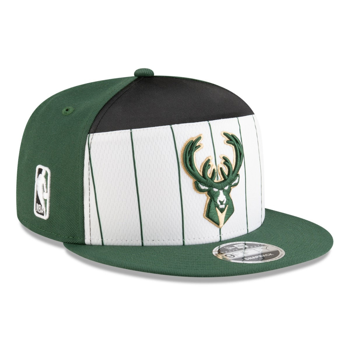 New Era Milwaukee Bucks 2025 NBA Tip Off Split Panel 9FIFTY Snapback Hat