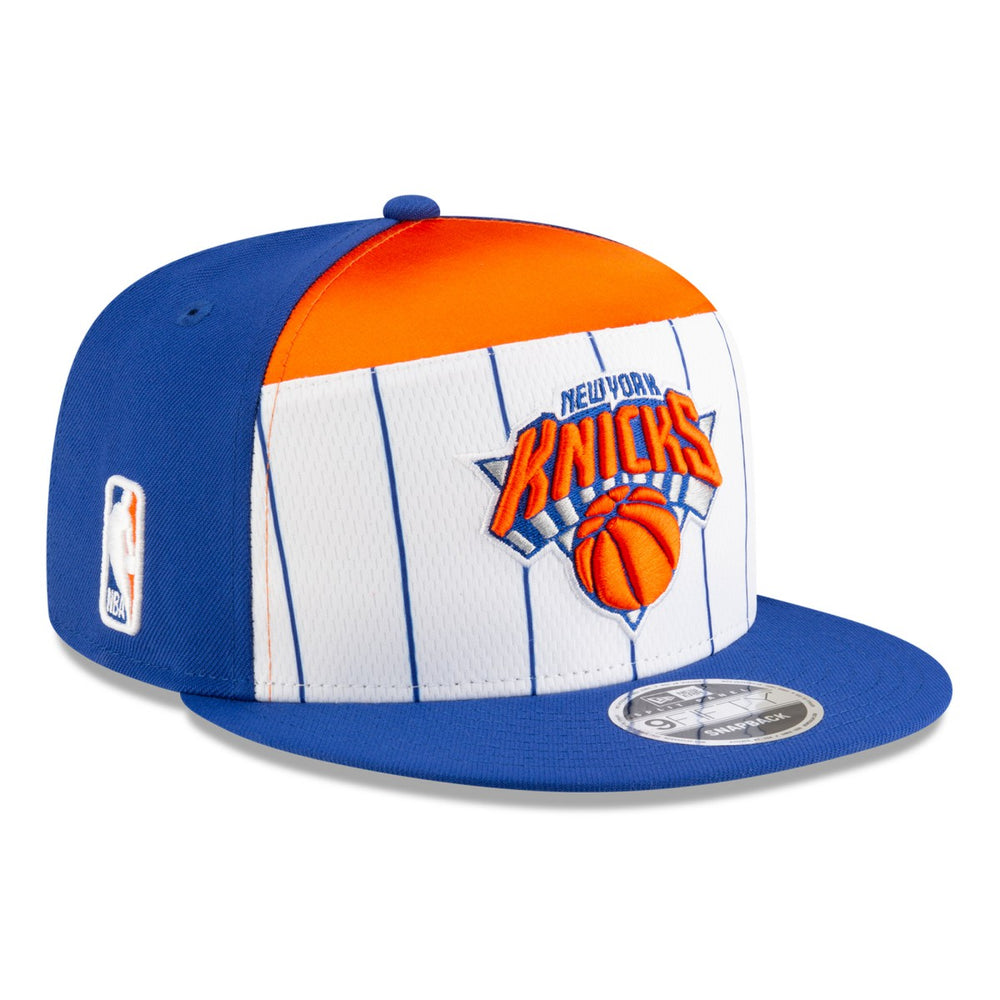 New Era New York Knicks 2025 NBA Tip Off Split Panel 9FIFTY Snapback Hat