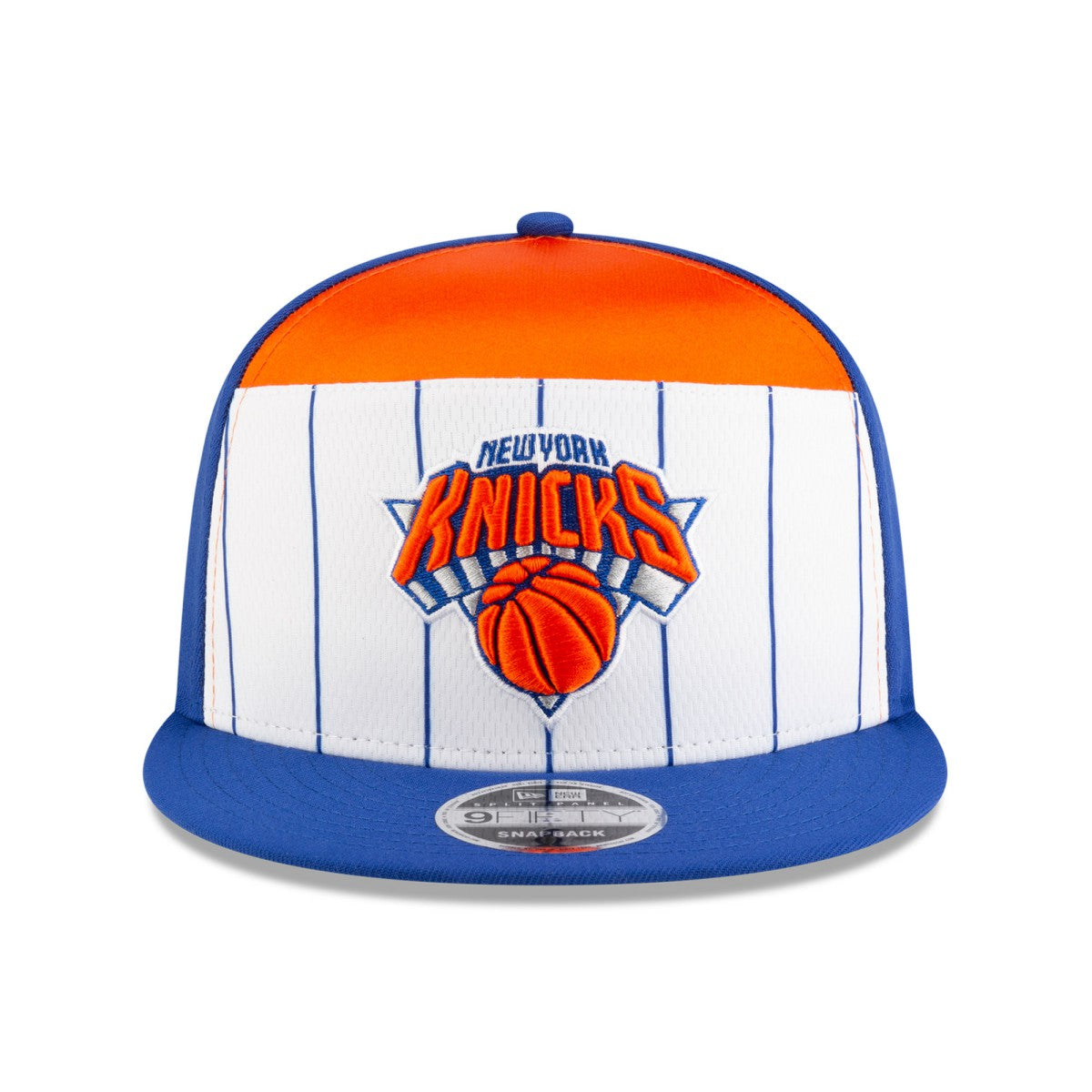 New Era New York Knicks 2025 NBA Tip Off Split Panel 9FIFTY Snapback Hat