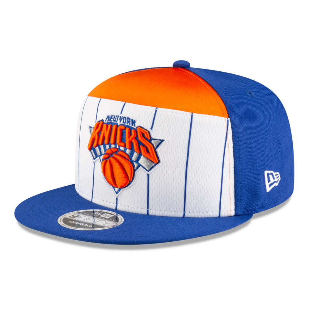 New Era New York Knicks 2025 NBA Tip Off Split Panel 9FIFTY Snapback Hat