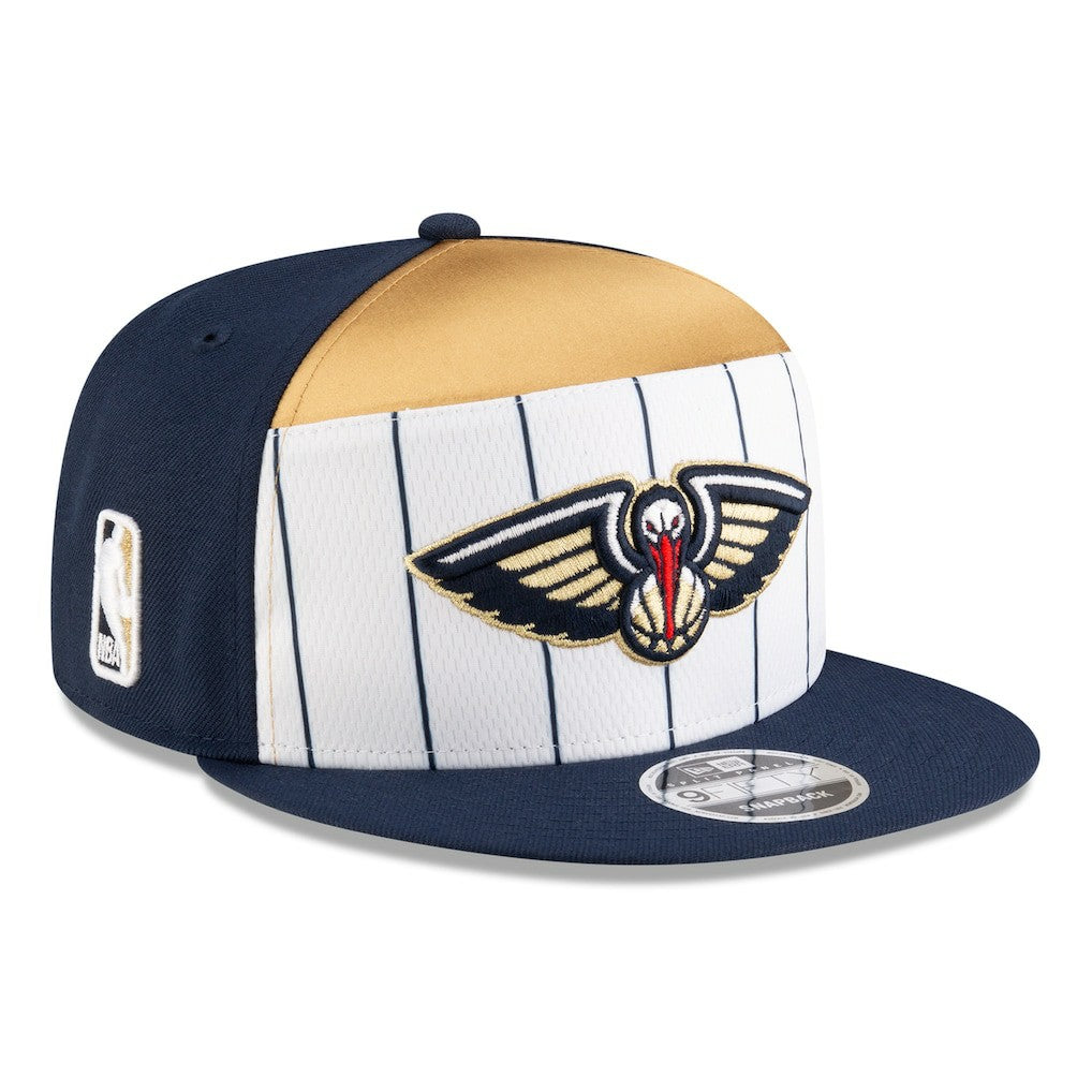 New Era New Orleans Pelicans 2025 NBA Tip Off Split Panel 9FIFTY Snapback Hat