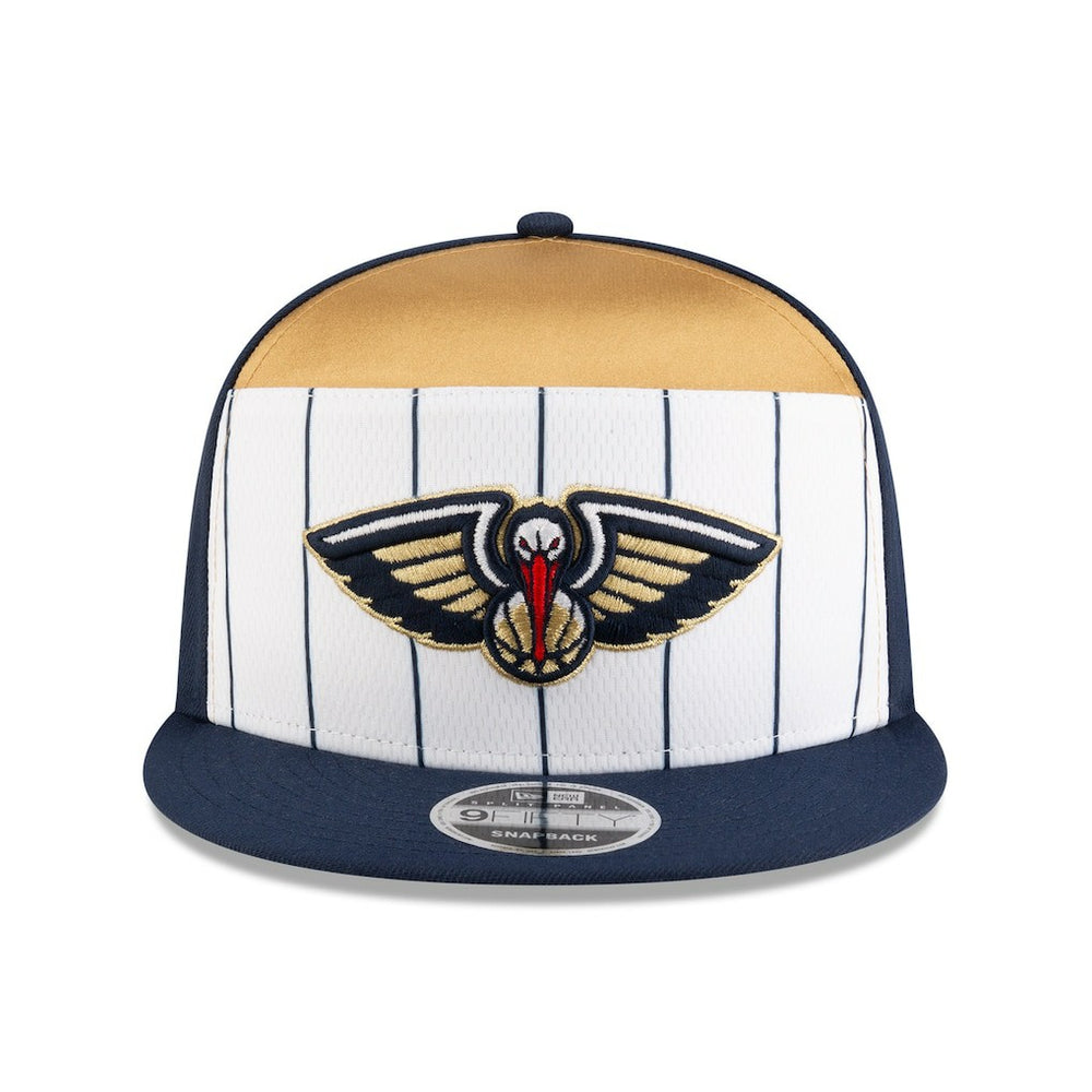 New Era New Orleans Pelicans 2025 NBA Tip Off Split Panel 9FIFTY Snapback Hat