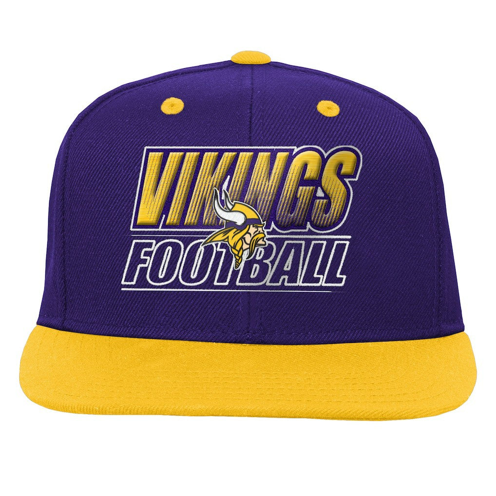 Outerstuff Youth Team Gradient Deadstock Snapback Hat - Minnesota Vikings Hats