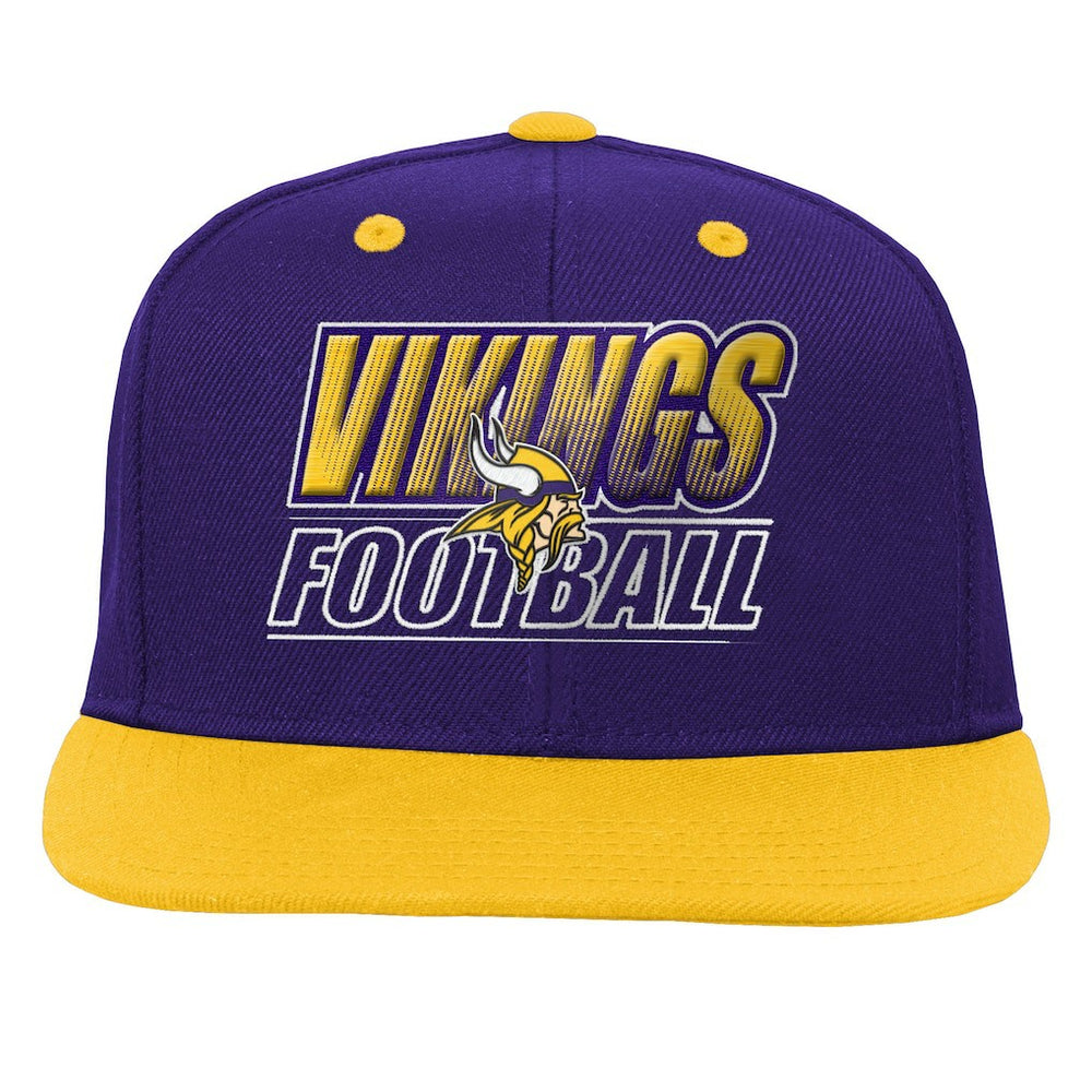 Outerstuff Youth Team Gradient Deadstock Snapback Hat - Minnesota Vikings Hats