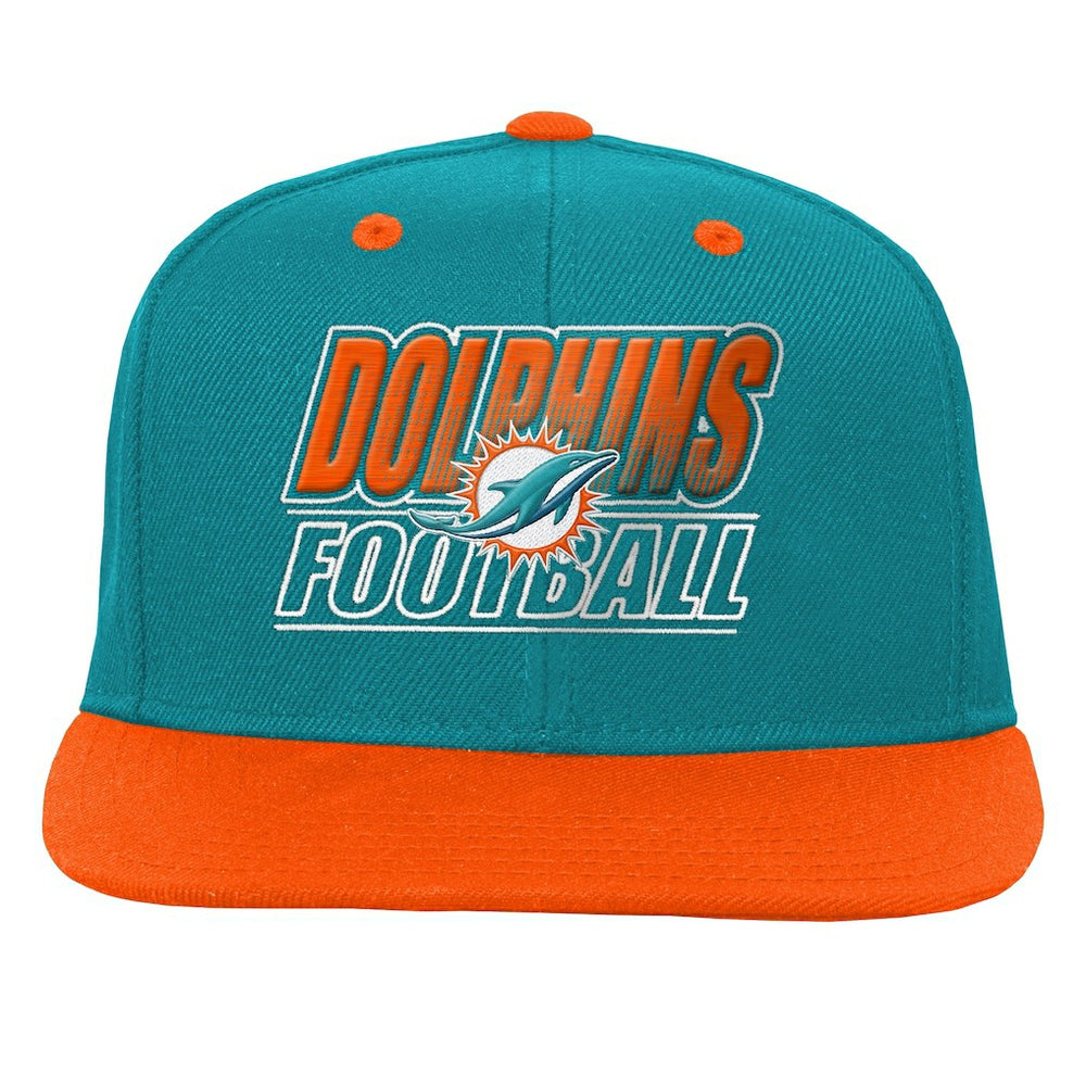 Outerstuff Youth Team Gradient Deadstock Snapback Hat - Miami Dolphins Hats