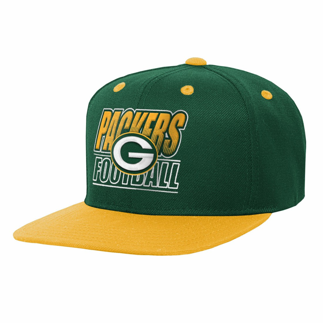 Outerstuff Youth Team Gradient Deadstock Snapback Hat - Green Bay Packers Hats