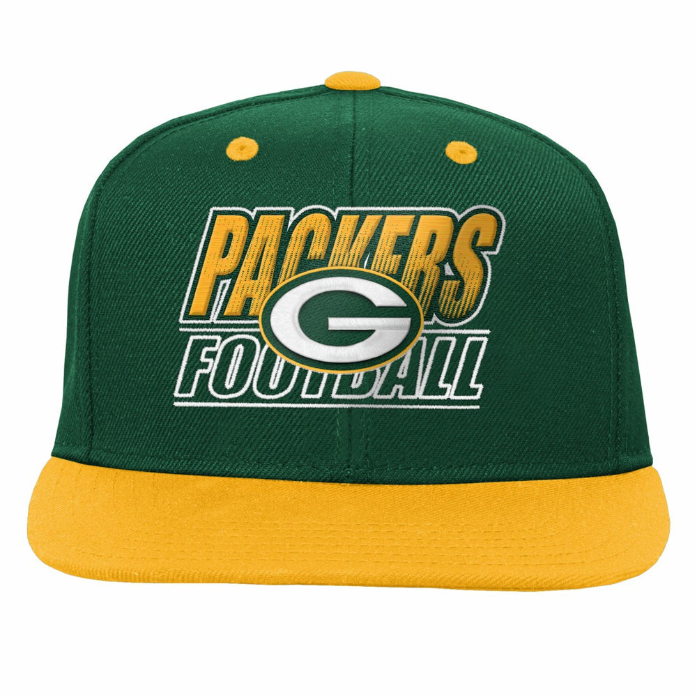 Outerstuff Youth Team Gradient Deadstock Snapback Hat - Green Bay Packers Hats