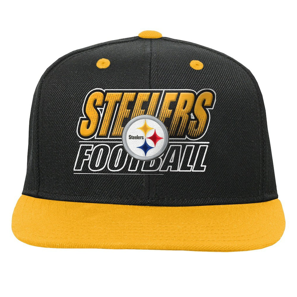 Outerstuff Youth Team Gradient Deadstock Snapback Hat - Pittsburgh Steelers Hats