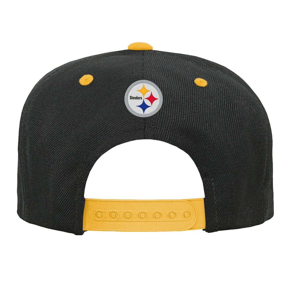 Outerstuff Youth Team Gradient Deadstock Snapback Hat - Pittsburgh Steelers Hats