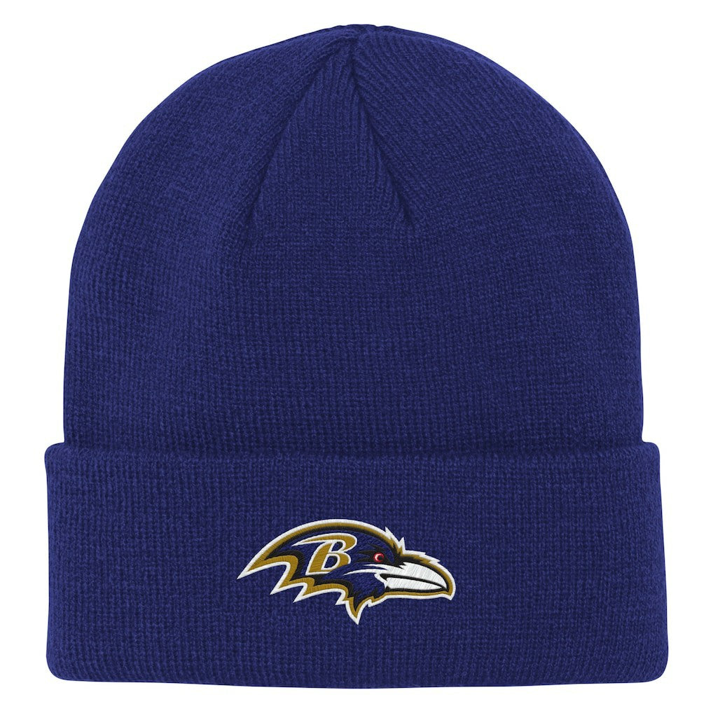 Outerstuff Youth Team Gradient Cuffed Knit Hat - Baltimore Ravens Hats