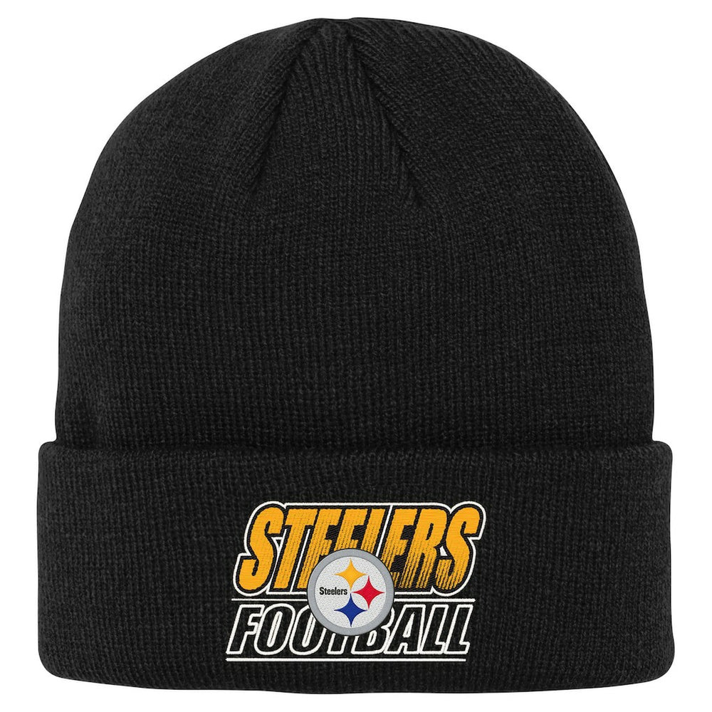 Outerstuff Youth Team Gradient Cuffed Knit Hat - Pittsburgh Steelers Hats