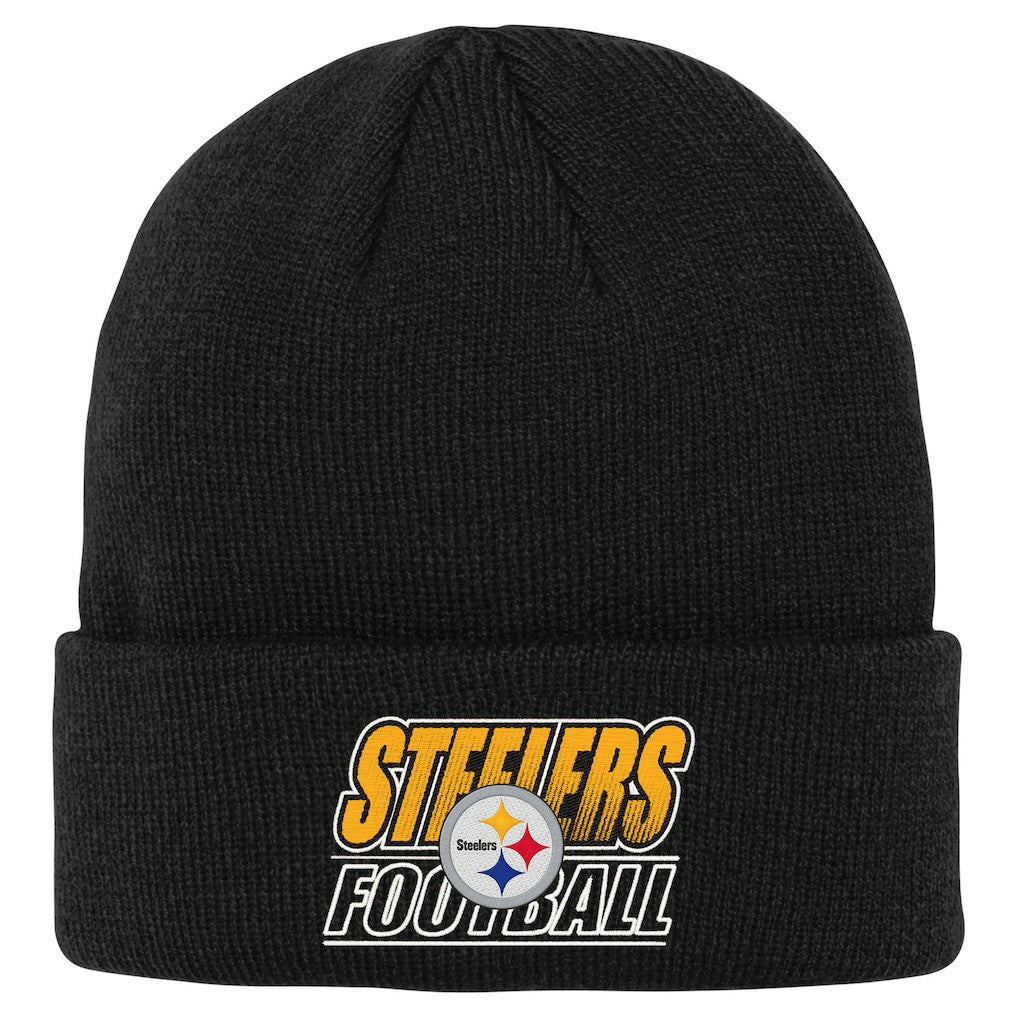 Outerstuff Youth Team Gradient Cuffed Knit Hat - Pittsburgh Steelers Hats