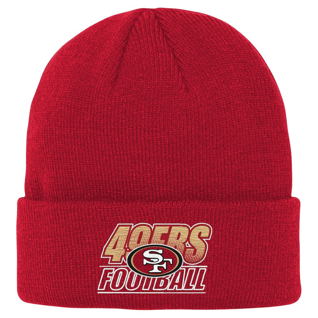 Outerstuff Youth Team Gradient Cuffed Knit Hat - San Francisco 49ers Hats