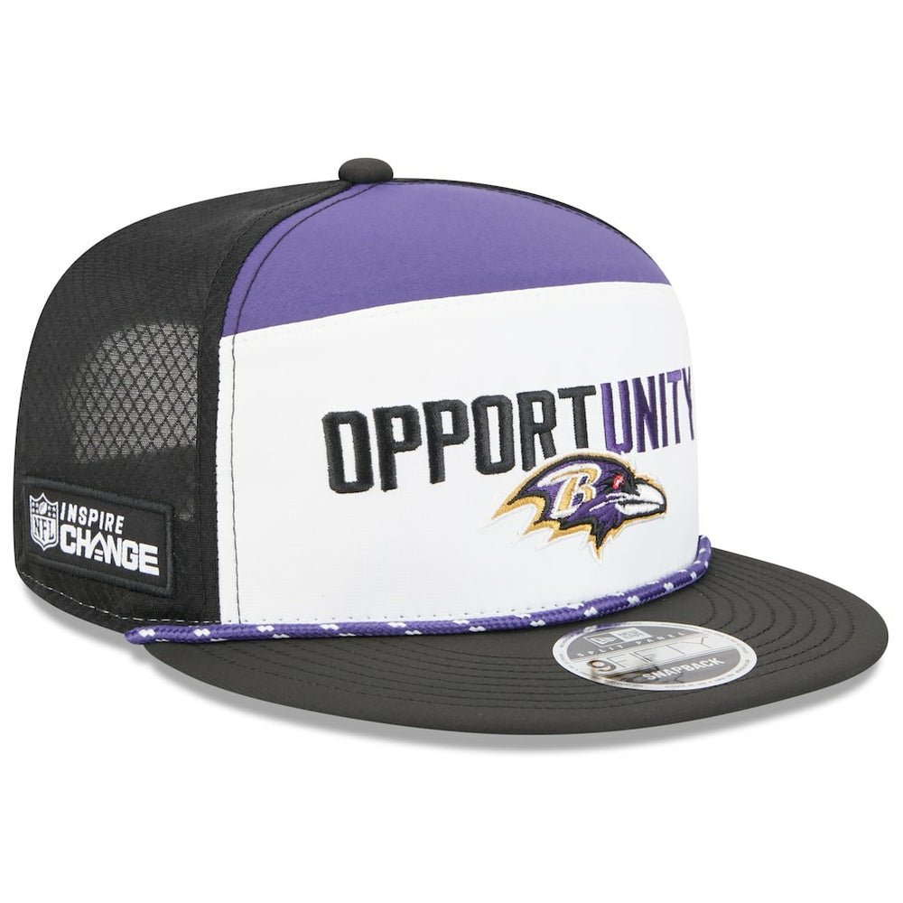 2025 Inspire Change Split Panel 9FIFTY Snapback Hat - Baltimore Ravens Hats