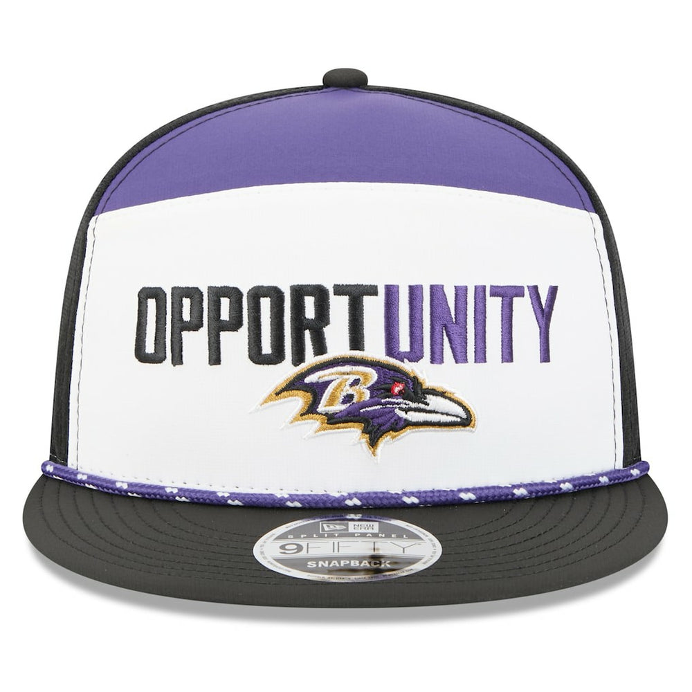 2025 Inspire Change Split Panel 9FIFTY Snapback Hat - Baltimore Ravens Hats