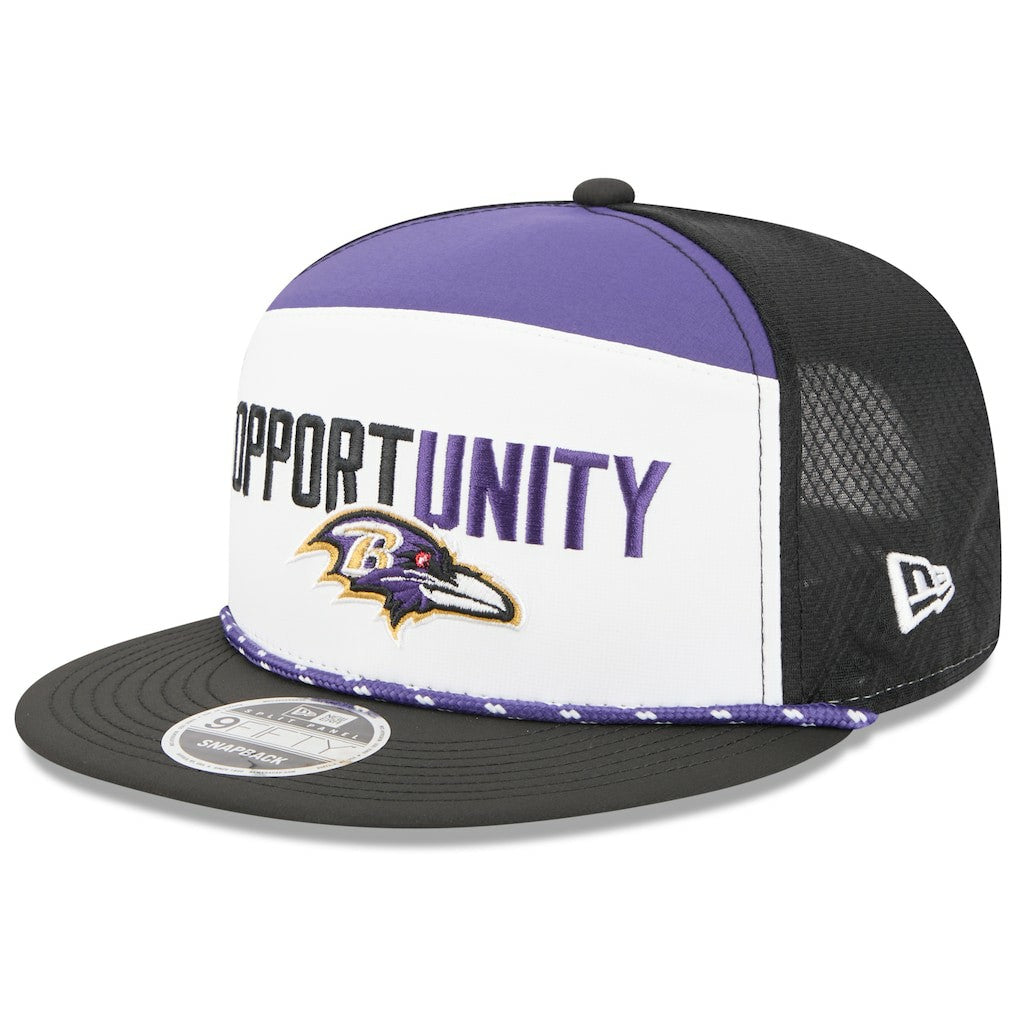 2025 Inspire Change Split Panel 9FIFTY Snapback Hat - Baltimore Ravens Hats