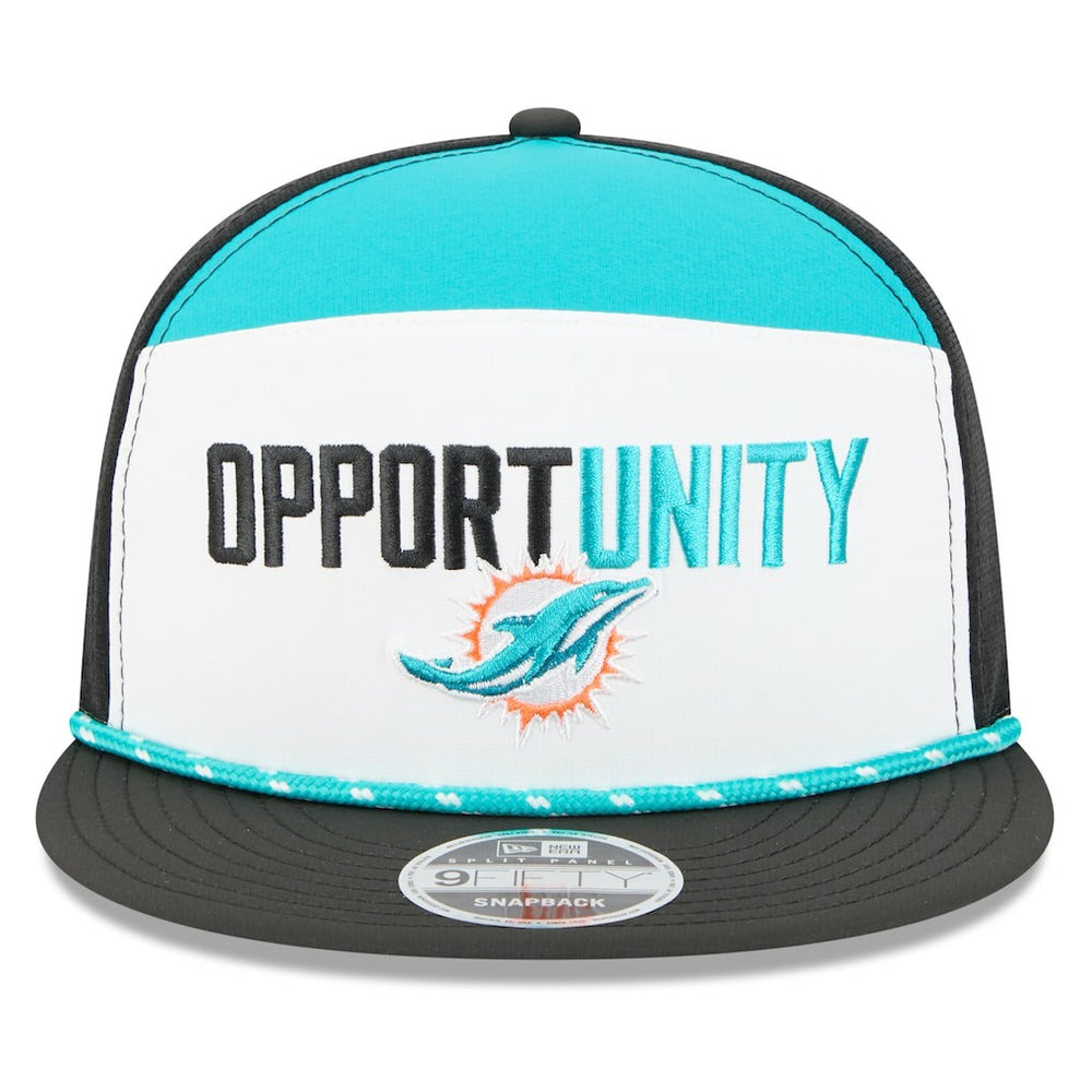 2025 Inspire Change Split Panel 9FIFTY Snapback Hat - Miami Dolphins Hats