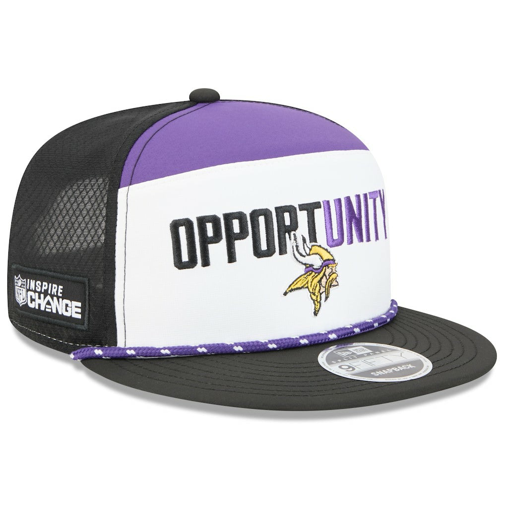 2025 Inspire Change Split Panel 9FIFTY Snapback Hat - Minnesota Vikings Hats