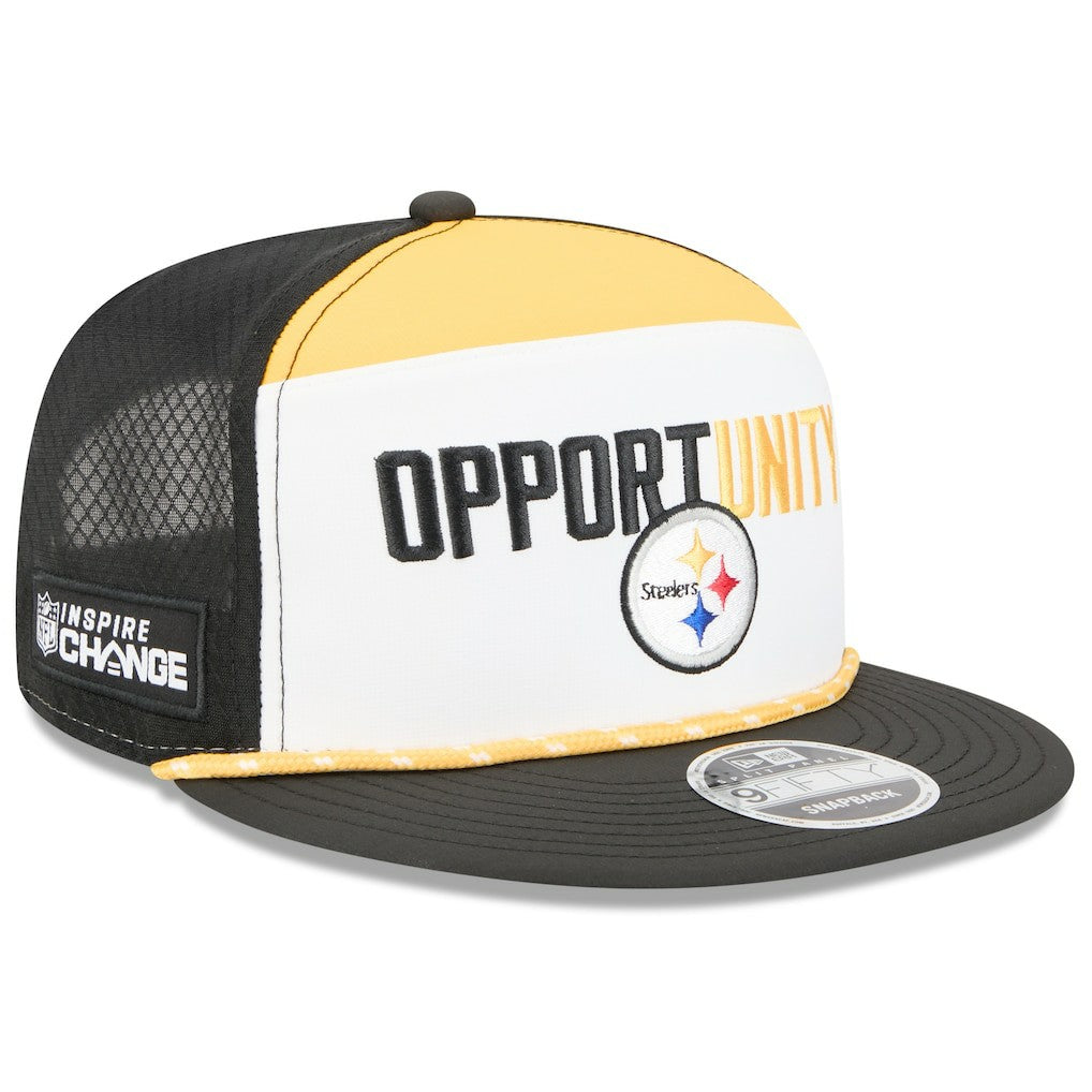 2025 Inspire Change Split Panel 9FIFTY Snapback Hat - Pittsburgh Steelers Hats