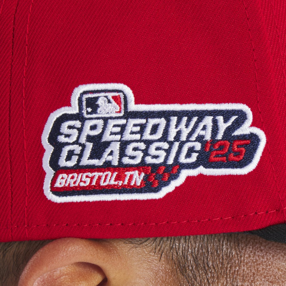 Red/Black Cincinnati Reds New Era 2025 MLB Speedway Classic A-Frame 59FIFTY Fitted Hat