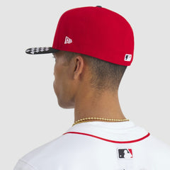 Red/Black Cincinnati Reds New Era 2025 MLB Speedway Classic A-Frame 59FIFTY Fitted Hat