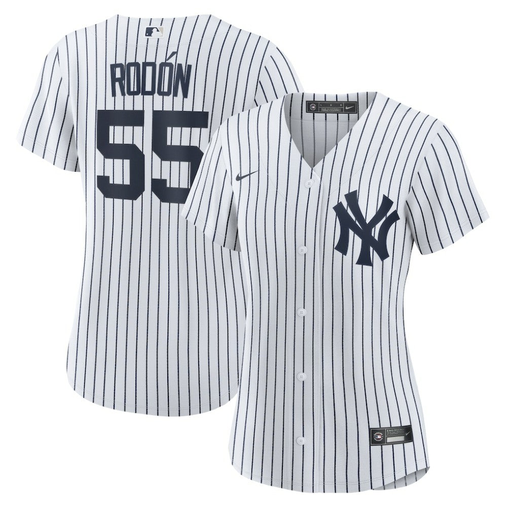 White Carlos Rodon New York Yankees Nike Women's Home Replica Jersey