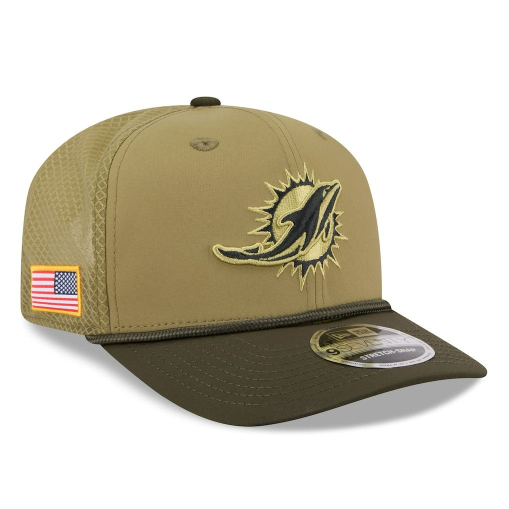 2025 Salute to Service 9SEVENTY Adjustable Hat - Miami Dolphins Hats