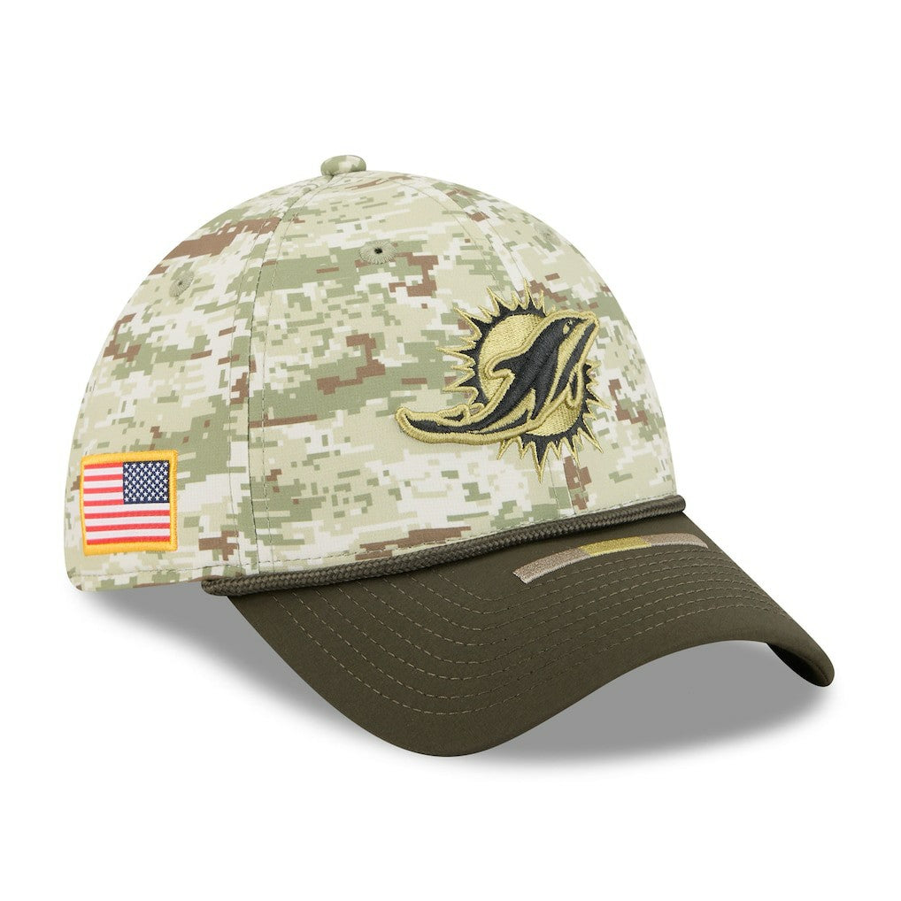 2025 Salute to Service 39THIRTY Flex Hat - Miami Dolphins Hats
