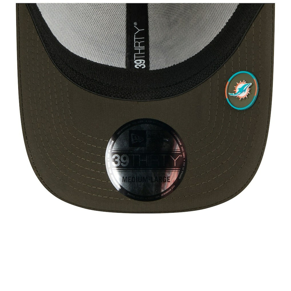 2025 Salute to Service 39THIRTY Flex Hat - Miami Dolphins Hats