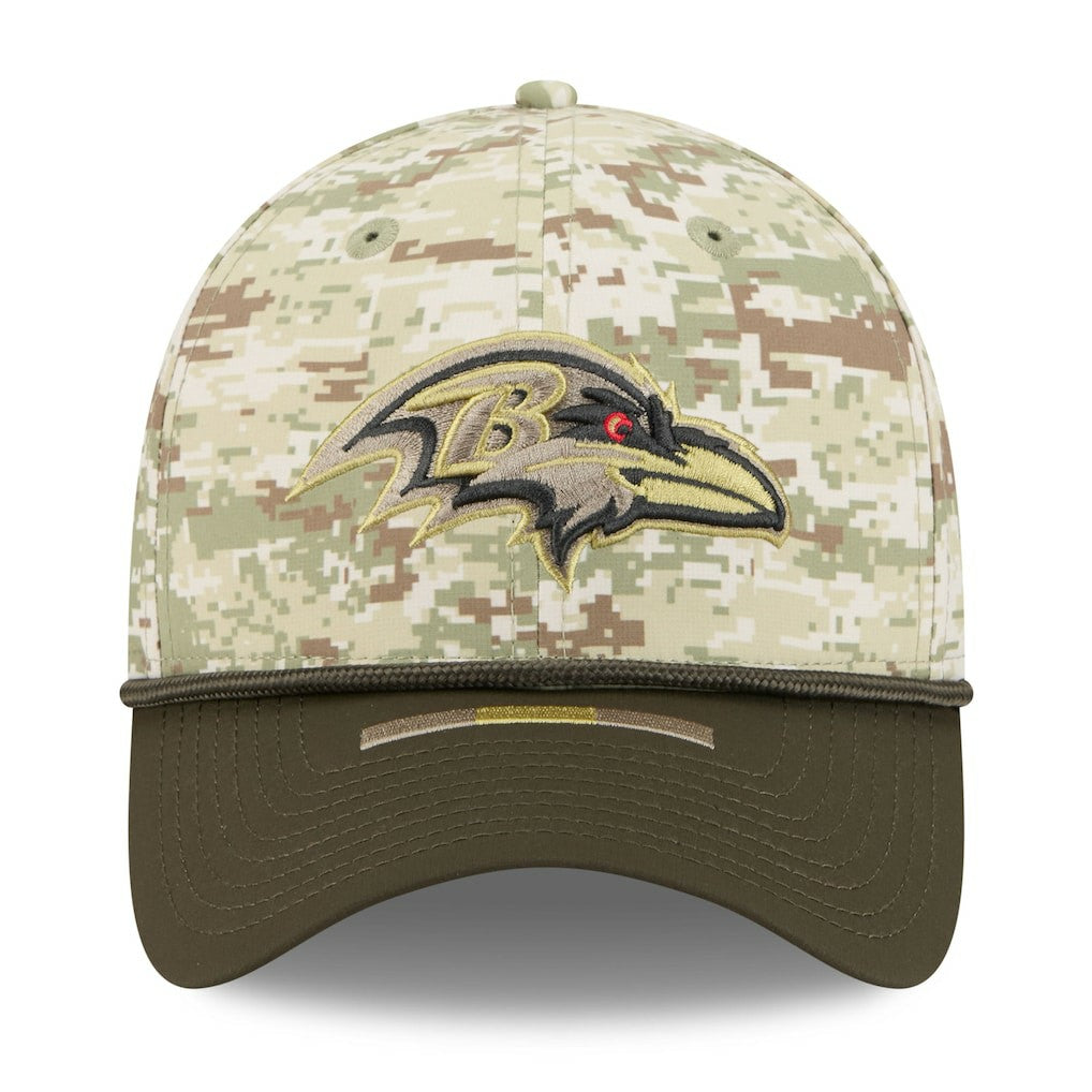 2025 Salute to Service 39THIRTY Flex Hat - Baltimore Ravens Hats