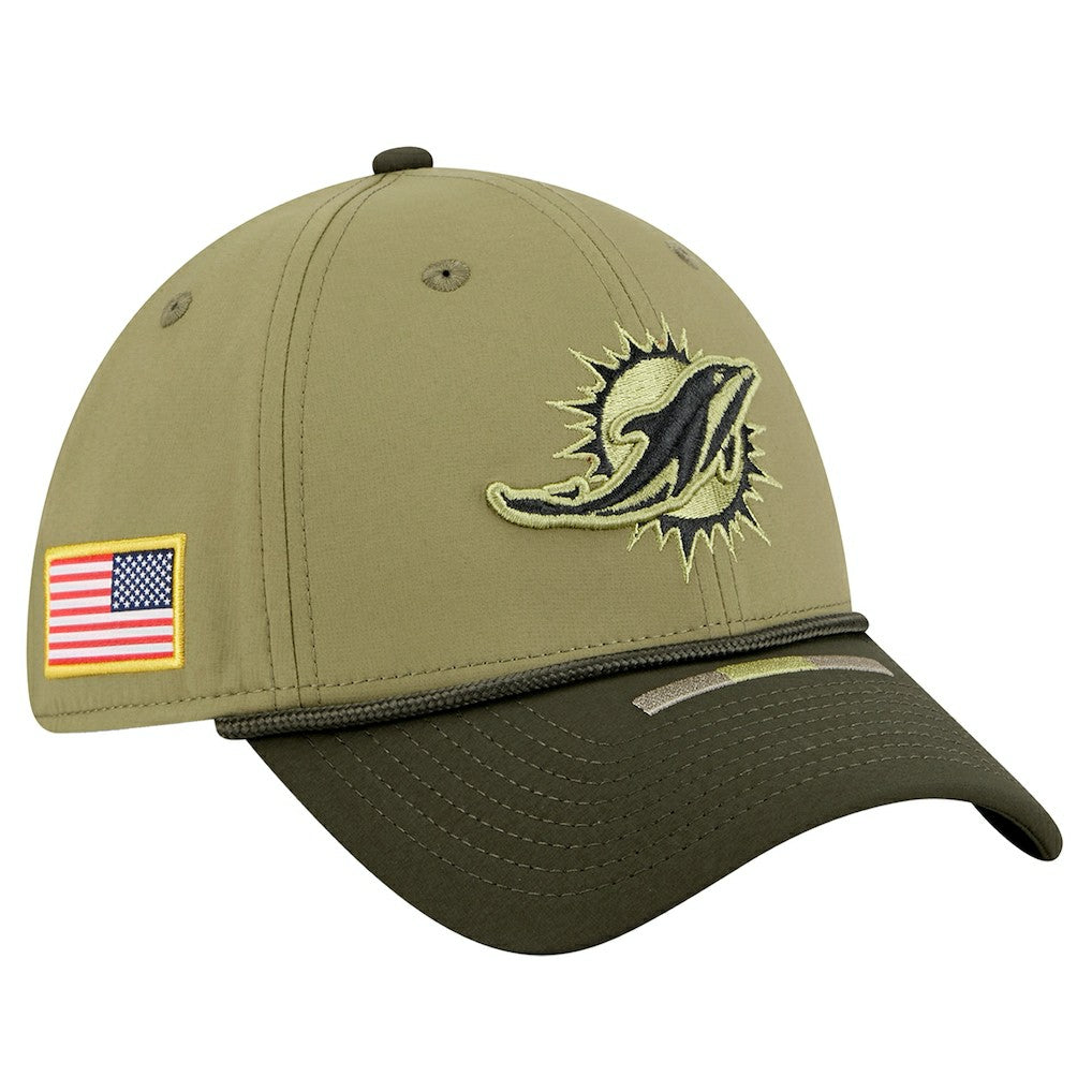 2025 Salute to Service 39THIRTY Flex Hat - Miami Dolphins Hats