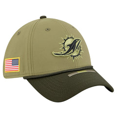 2025 Salute to Service 39THIRTY Flex Hat - Miami Dolphins Hats