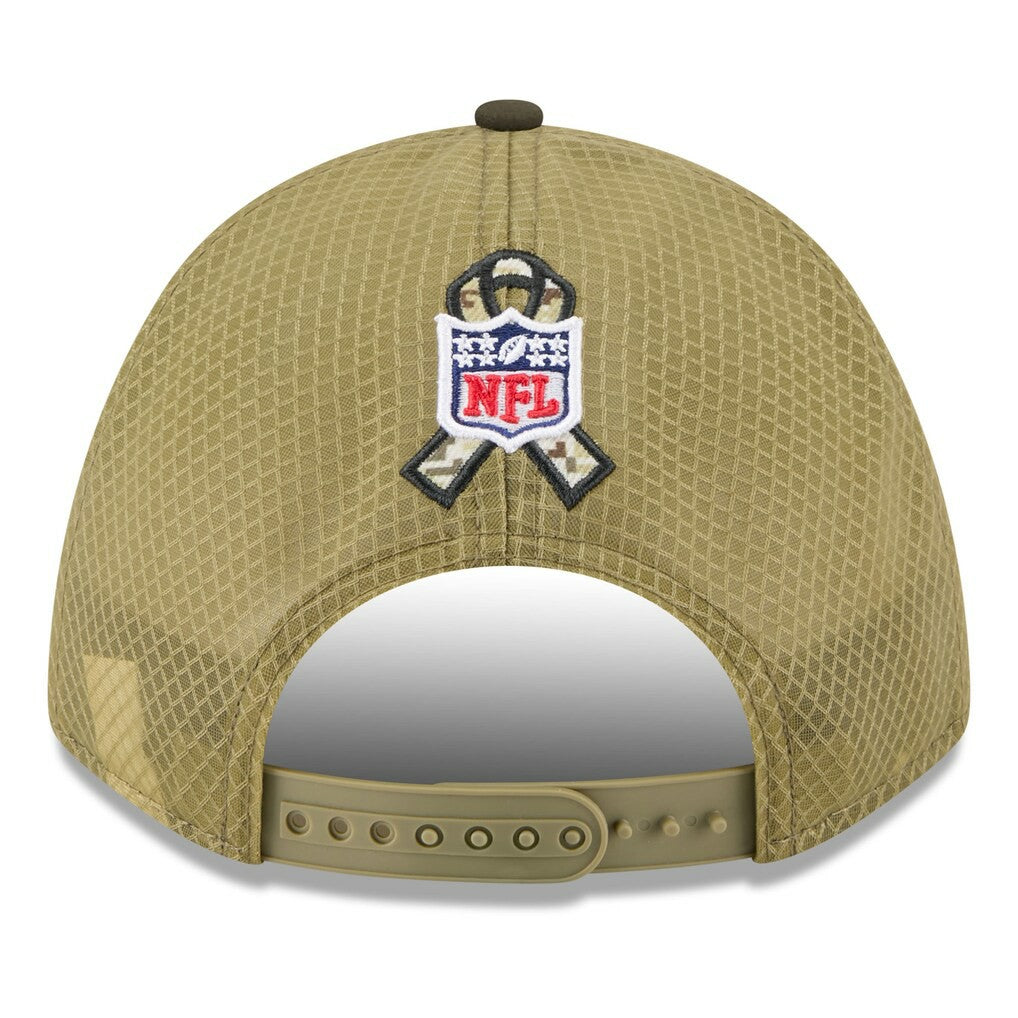 Youth 2025 Salute to Service 9FORTY A-Frame Adjustable Hat - Baltimore Ravens Hats